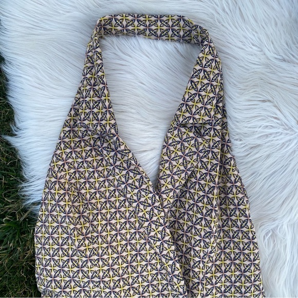 Free People Beach Open Back Halter Wrap Mini Dress Small - Picture 3 of 7